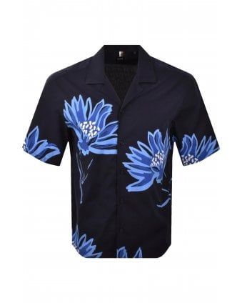 Mens C-Lars Fauna Shirt Dark Blue