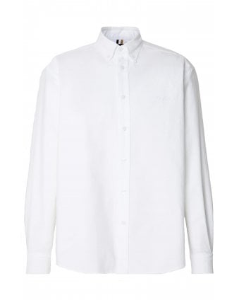 Mens C-Olly Script Logo Shirt White