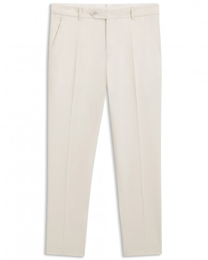 BOSS Mens C-Perin-W-WG-261F Tapered Fit Trousers - White