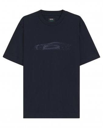 Mens C-Taut 242_AM X Aston Martin T-Shirt - Dark Blue