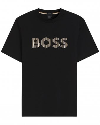 Mens C-Thompson 41 Stripe Artwork T-Shirt - Black