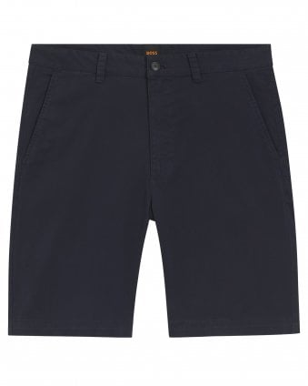 Mens Chino_Slim_1 Stretch Cotton Slim Fit Chino Shorts - Dark Blue