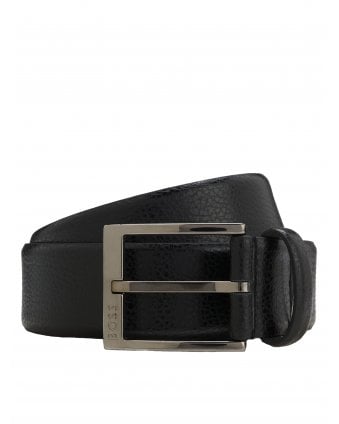 Mens Elloy-Gr Grained Belt Black