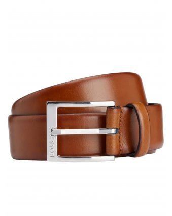 Boss Mens Elloy-PC Belt Brown