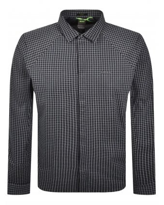Mens Excurse L Check Shirt Dark Blue