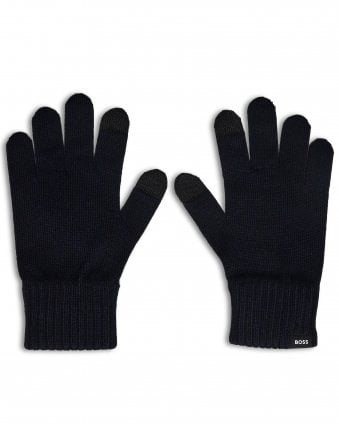Mens Falco Knit Gloves - Dark Blue (Navy)