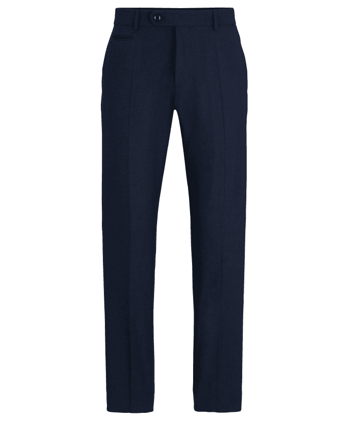 BOSS Mens H Genius Slim Fit Trousers Dark Blue