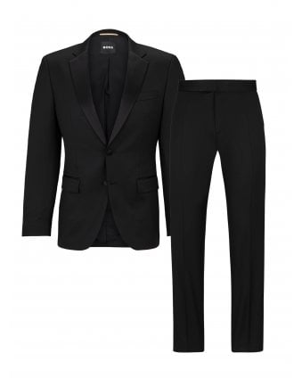 Mens H Huge Tuxedo Two Piece Dinner Suit Black 