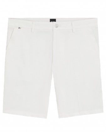 Mens H Kane 1 Stretch Cotton Twill Shorts - White