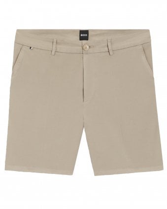 Mens H-Kane1 Stretch Cotton Twill Shorts - Open Beige 