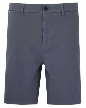 Mens H-Kane1 Stretch Cotton Twill Shorts - Open Blue