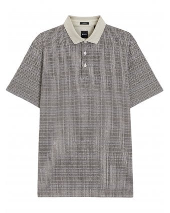 Mens H-Paras 103 Check Polo Shirt Grey