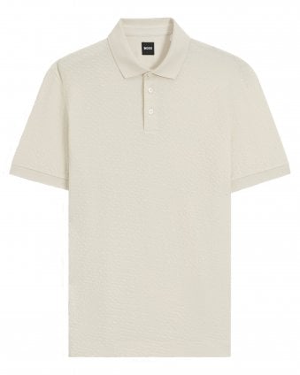 Mens H-Prout 228 Monogram-Jacquard Polo Shirt - Off White