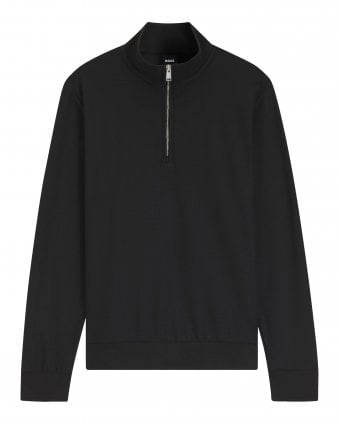 Mens H-Sidney 70 Quarter Zip Sweatshirt Black
