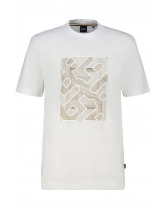 Mens H-Taut 81 Block T-Shirt White
