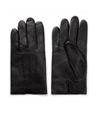 Mens Hainz5 Brown Nappa-Leather Gloves