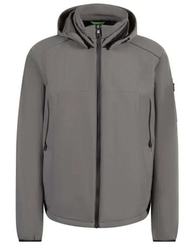 BOSS Mens J_Zem Shell Jacket Light Grey