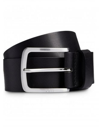 Mens Jor_V Leather Belt Black