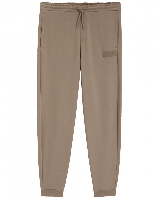 BOSS Mens JT_Longpants Relaxed Fit Tracksuit Bottoms - Light Pastel Green (Brown) 