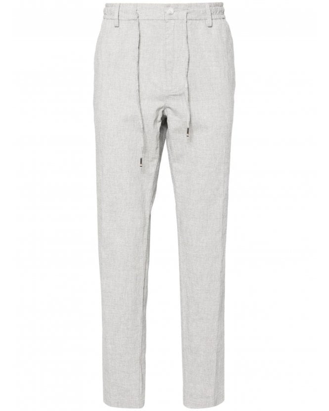 BOSS Mens Kane-DS Drawstring Trousers Light Blue Grey