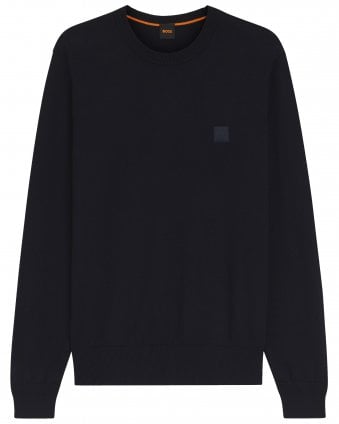 Mens Kanovano_S Logo Patch Jumper - Dark Blue