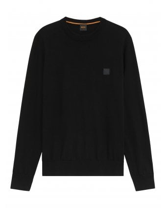 Mens Kanovano S Patch Logo Jumper Black