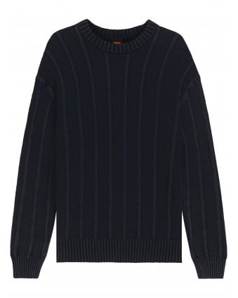 Mens Katus Structured Jumper Dark Blue