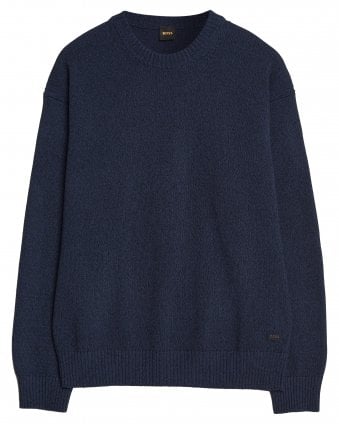 Mens Kerlino Knitted Jumper - Dark Blue