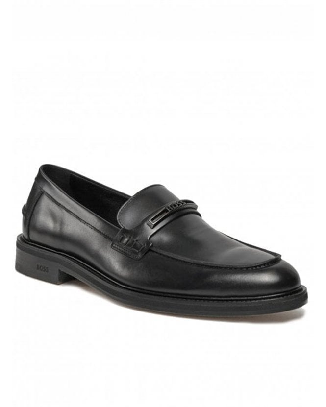 BOSS Mens Larry Moccasins Black
