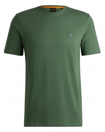 Mens Logo Patch T-Shirt Light Green
