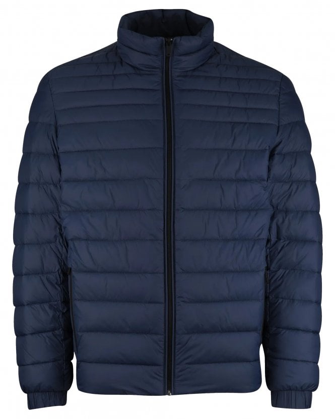 BOSS Mens Oden2 Packable Water-Repellent Padded Jacket - Open Blue