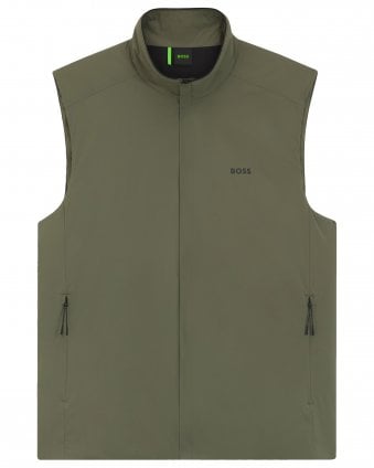 Mens OW_Lite-X Vest Water-Repellent Gilet - Khaki Green