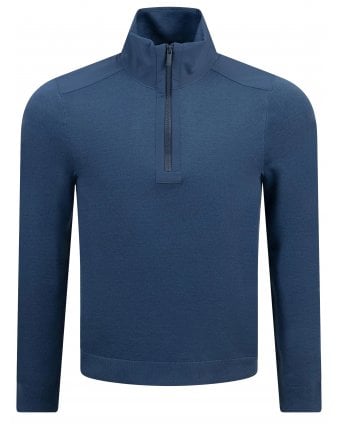 Mens P-Bart Zip Jumper Medium Blue
