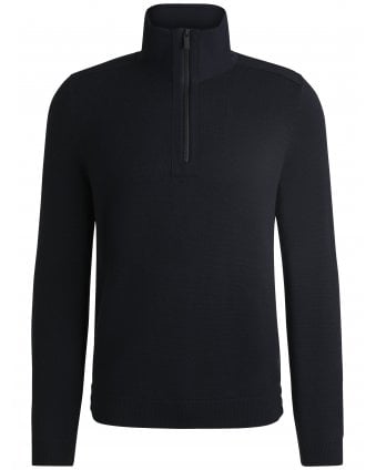 Mens P-Bart Zip Jumper Navy Blue
