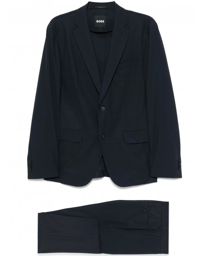 BOSS Mens P-Huge 2 Piece Stretch Suit Dark Blue