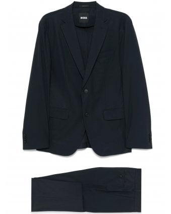 Mens P-Huge 2 Piece Stretch Suit Dark Blue