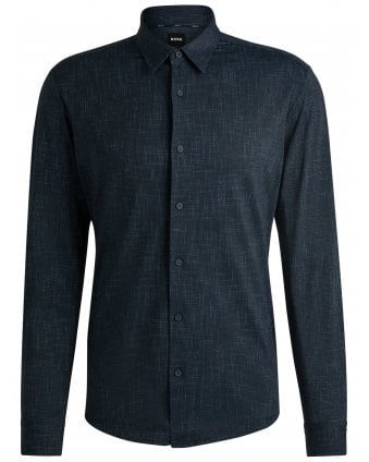 Mens P-Roan Stretch Shirt Dark Blue