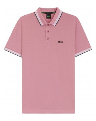 Mens Paddy Tipped Polo Shirt Pink