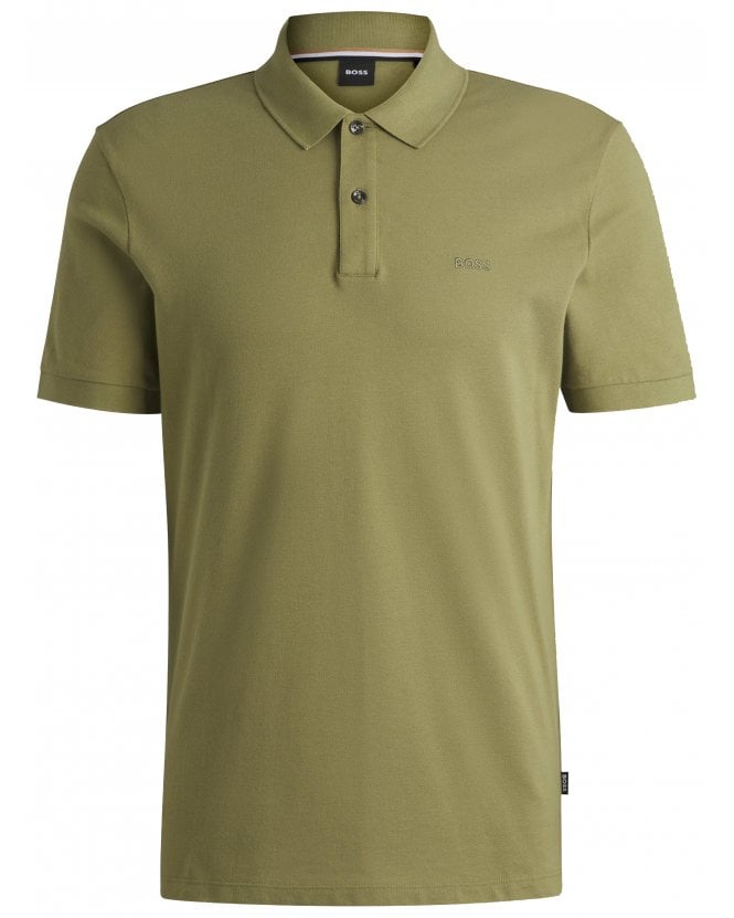 BOSS Mens Pallas Polo Shirt Green