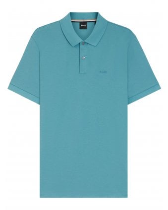 Mens Pallas Polo Shirt Turquoise Blue