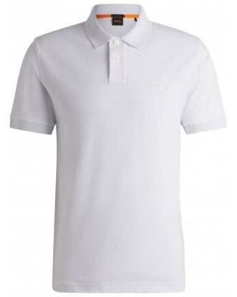 Mens Passenger Logo Patch Polo Shirt White