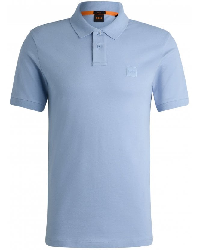 BOSS Mens Passenger Polo Shirt Light Blue