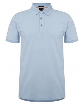 Mens Passenger Polo Shirt Light Pastel Blue 