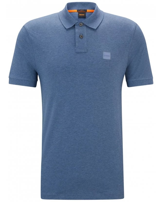 BOSS Mens Passenger Polo Shirt Open Blue