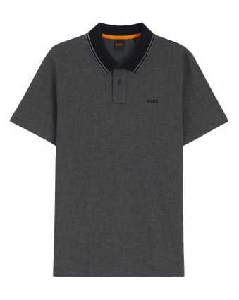 Mens PE Oxford New Pique Polo Shirt Dark Blue