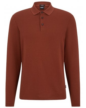 Mens Pleins 31 Polo Shirt Medium Brown