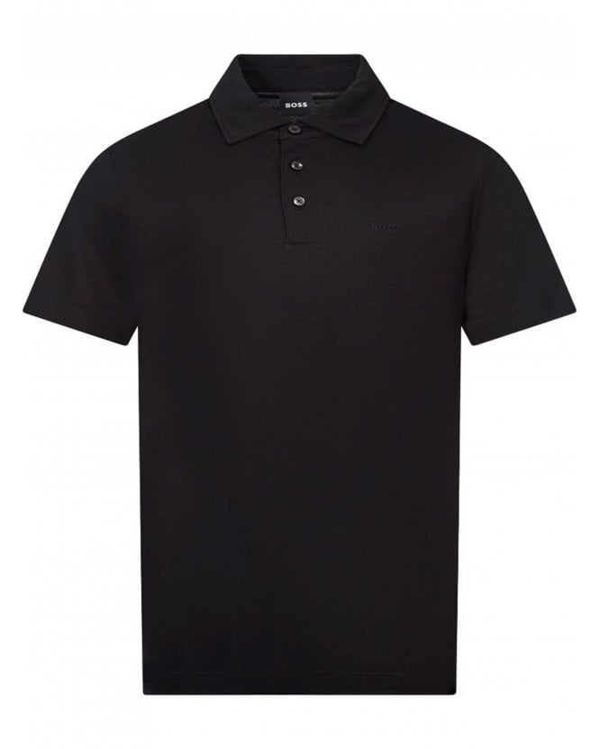 BOSS Mens Press 55 Polo Shirt Black