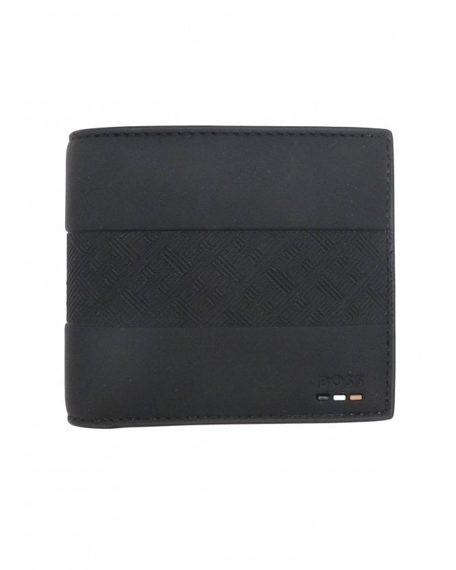 BOSS Mens Ray MS 8CC Bill Fold Wallet Black