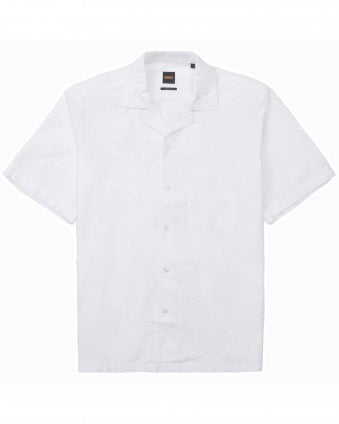 Mens Rayer_M Short Sleeve Striped Shirt - White
