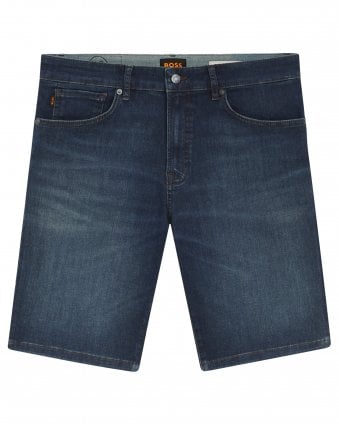 Mens Re.Maine-BO Regular-Fit Denim Shorts - Blue